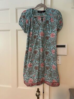 Liza Byrd block print dress size M